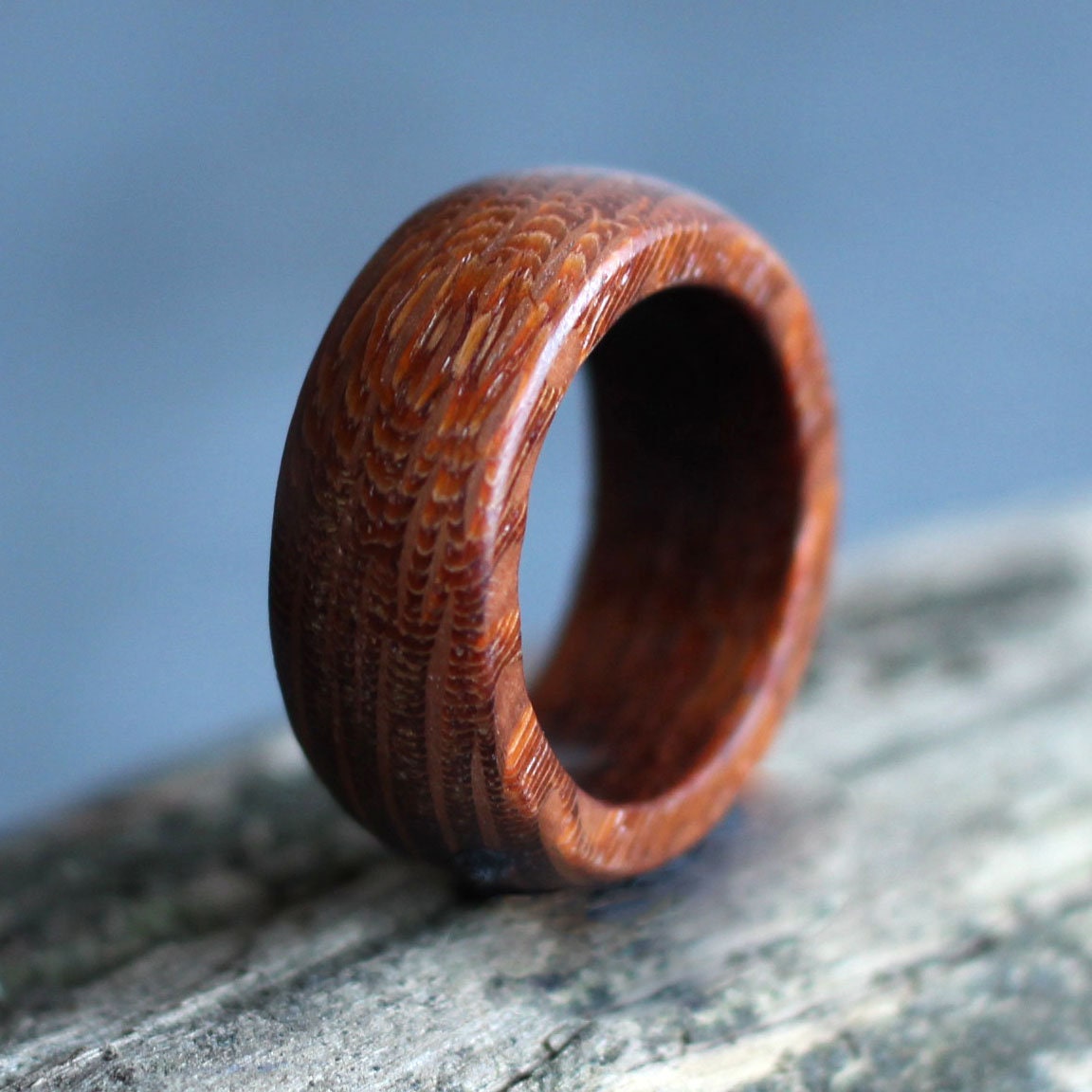 Wood Band Ring Oak Wood Bands Custom Wood Ring Wooden | Etsy