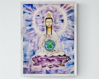 High quality print of Quan Yin to Enhance Spiritual Healing and Growth