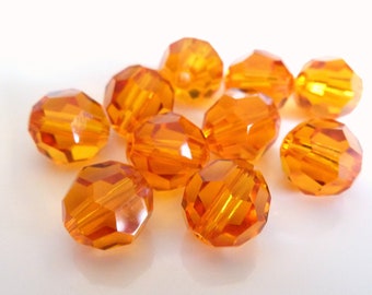 6mm 4mm Wholesale Beads /& Jewelry Supplies 8mm Orange Crystal Beads for Jewelry Making Light Peach 5000 Swarovski Crystal Round Beads