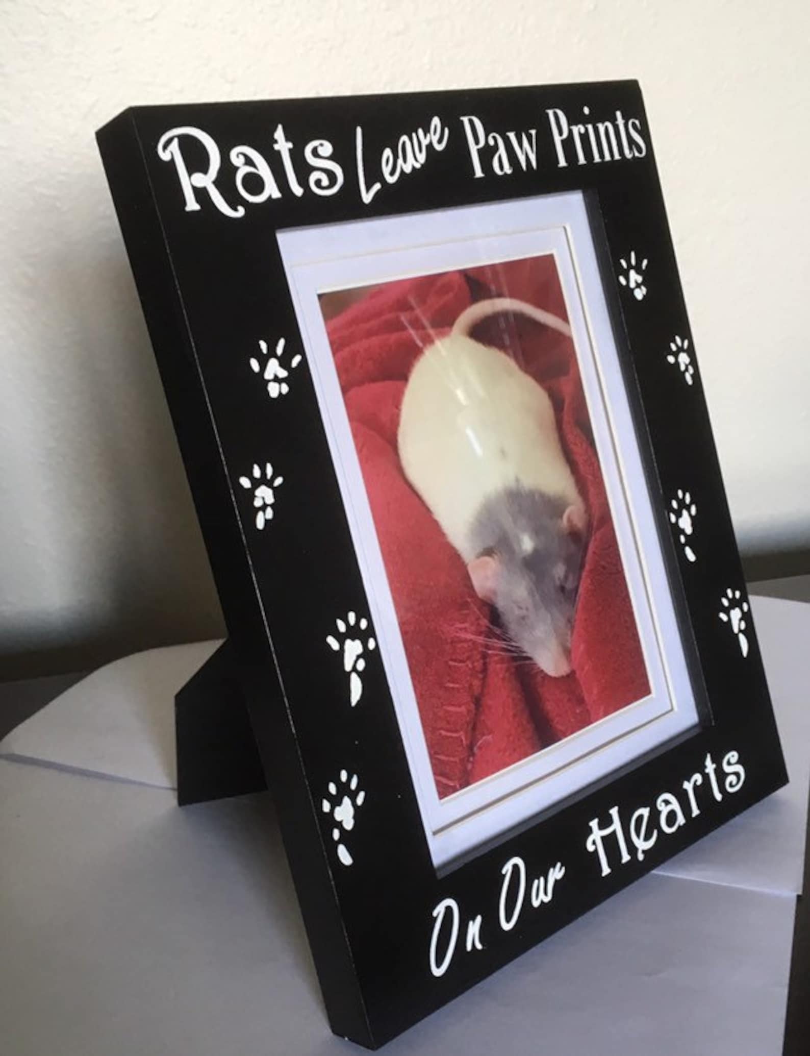 Rat Paw Prints 4x6 Picture Frame Etsy