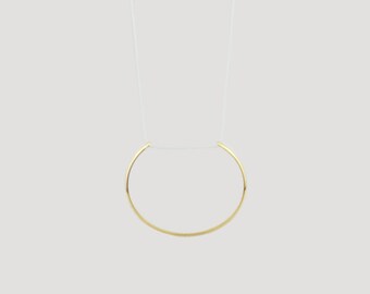 Dauphin - Brass gold plated necklace