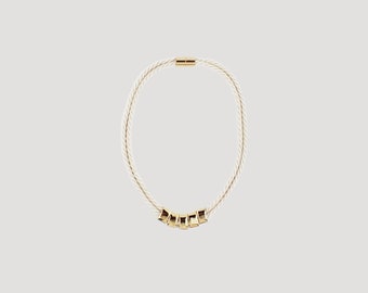 Coquillage - Brass gold plated necklace