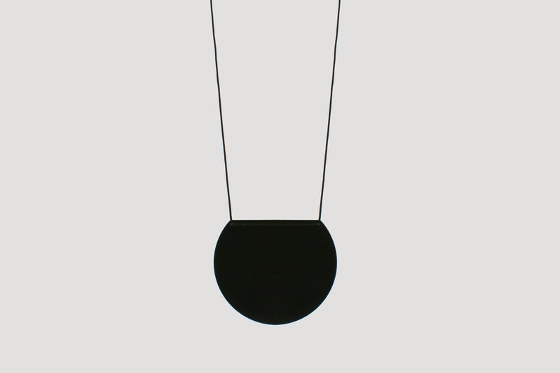 Lune Black Necklace image 1