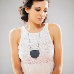 Lune Black Necklace image 3