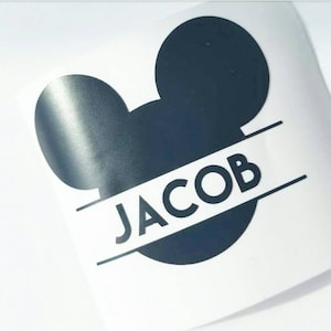 Disney ears // Disney stickers // disney name decal // Disney name stickers // Mickey Mouse ears // Mouse ears // Vinyl decal // decal