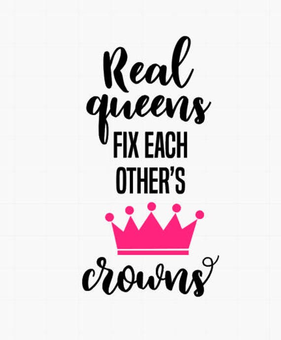 Real Queen Fix Each Other's Crowns // Queen Stickers / - Etsy
