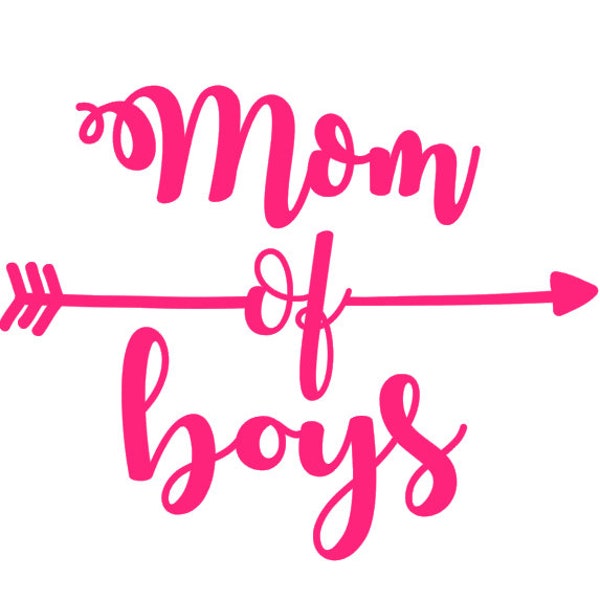 Mom of boys // Mom of boys decal // Mom decal // laptop decal // YETI decal // quote decal // Car decal // Laptop sticker // Boy mom decal