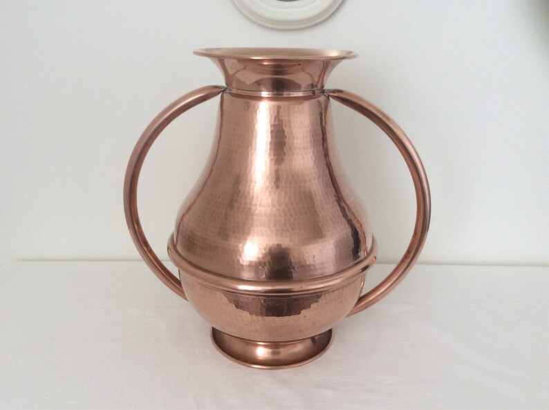 Stunning Very Large Copper Vase Umbrella Holder Villedieu Etsy