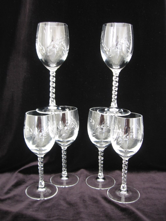 Cristal D Arques Fleury Taille Epi Aperitif Sherry Etsy