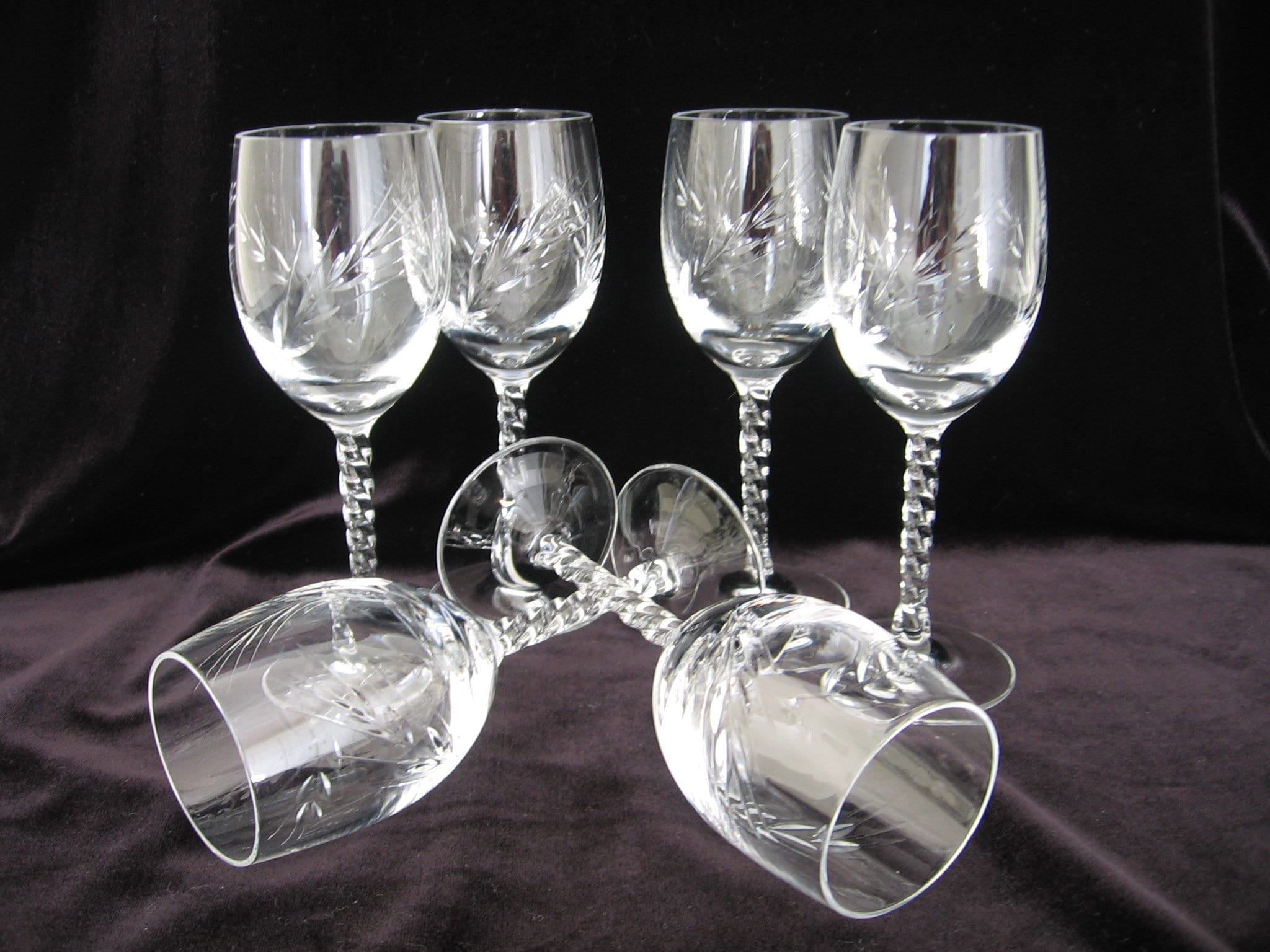 Cristal D Arques Fleury Taille Epi Aperitif Sherry Etsy
