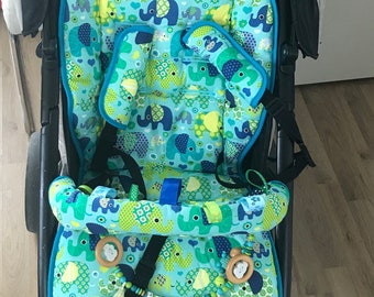 4pcs stroller Set for “Joie”,Stroller liner, stroller shoulder pads, safety bar cover for “Joie”