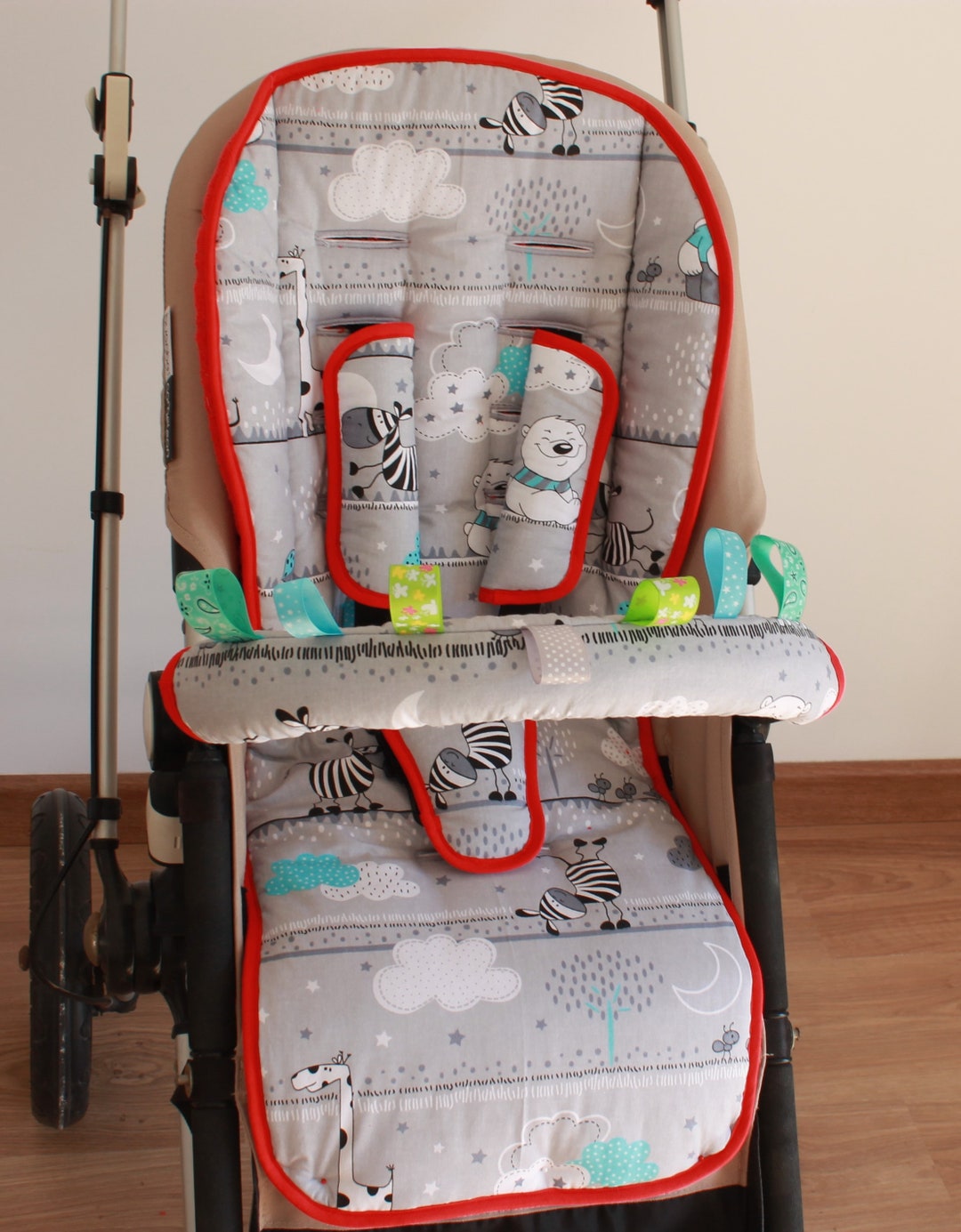 Stroller Liner Stroller Shoulder Pads Bumper Bar Cover for Etsy