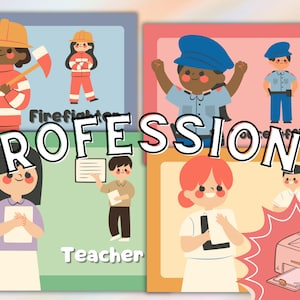 12 beroepen-flashcards | Kaarten Mensen die ons helpen | Kaarten voor communityhelpers | Kaarten kleuterschool | Terug naar school