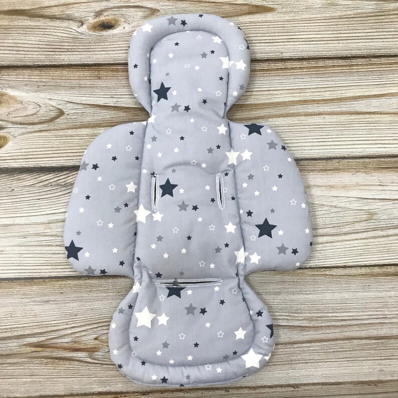 Stars On Light Grey Insert For Mamaroo Rockaroo 4moms Infant Seat Star Nursery Liner A Baby Celestial Bedding Babyshower Gift
