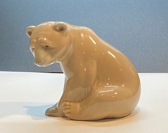 Lladro "Seated Bear" Brown #1206- Retired