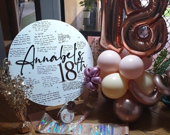 Personalised Event Guest Book| Wedding | 16th | 18th | 21st | Engagement  | Birthday | Celebration | Sign | Plaque | MADE in Australia