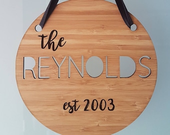 Personalised Established Sign | Family Name est Sign | Surname | Last Name | Wood Name | Home Decor | Made in Australia