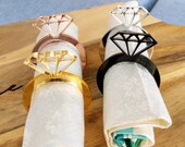 Personalised Laser Cut Napkin Rings Wedding Baptism Bonbonniere Wooden Mirror Acrylic Save the date MADE in Australia