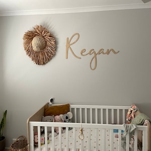 Personalised Laser Cut Name Sign Plaque Plate | Bedroom Newborn Nursery Decor | Baby Boy Girl Kids Room Door or Wall | MADE in Australia