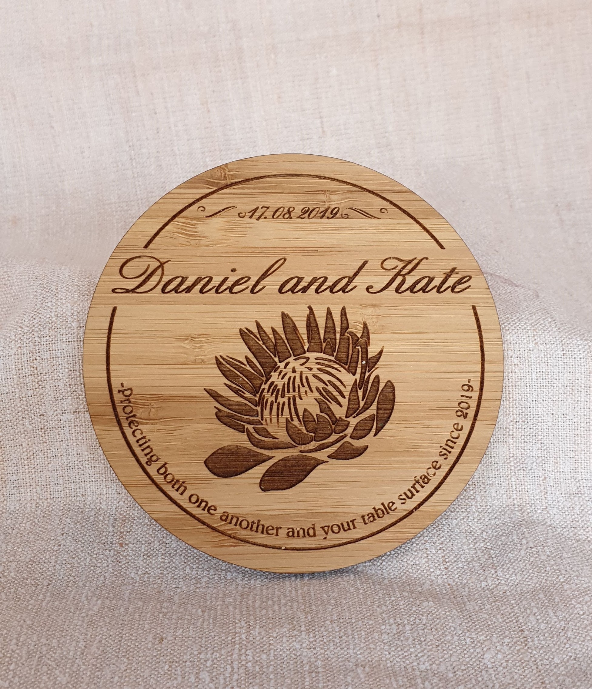 Personalised Laser Cut Coasters Names Bonbonniere Save Etsy