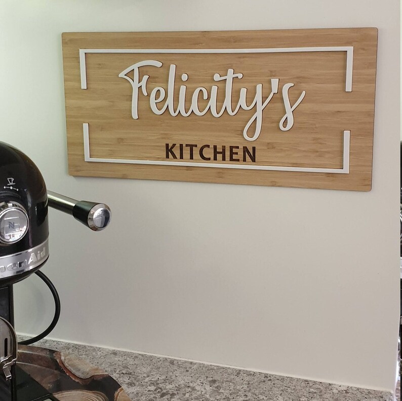Kitchen Decor Sign Wooden Vintage Retro Modern Wall Sign Etsy Australia