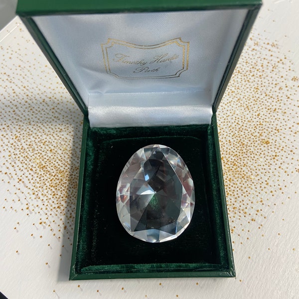 Vinatge replica of The Sancy Diamond made of rock crystal