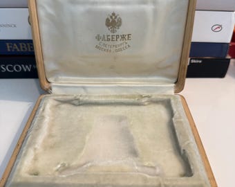 Antique House of Fabergé medium  fitted case  box circa 1914