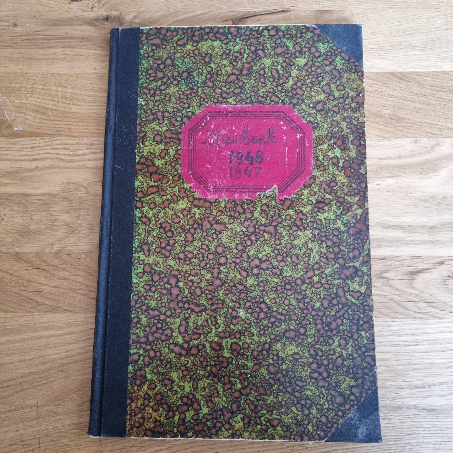 Handwritten Ledger Book 19461947s Handwriting Vintage Etsy