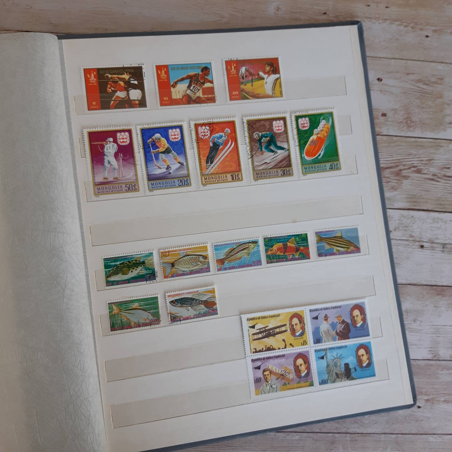 Large Stamp Collection Book STAMPS INCLUDED Stamp Etsy