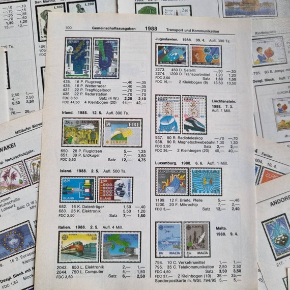 Paper Scrapbooking Craft Supplies & Tools Vintage Stamp Pages