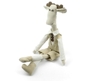 Elk - Plush doll by Times Hemp Company. 100% Organic Hemp. Handmade.