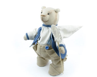 Bear - Plush doll by Times Hemp Company. 100% Organic Hemp. Handmade.