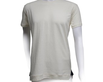 Men's Encinal T-Shirt 55 percent Hemp and 45 percent Organic Cotton by Times Hemp Company. Solid. 3 colors. Handmade in USA