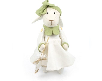 Lamb - Plush doll by Times Hemp Company. 100% Organic Hemp. Handmade.