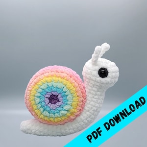 Sylvie the Snail Amigurumi Digital Pattern Only image 1