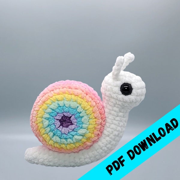 Amigurumi Sylvie l'escargot *-*Motif numérique uniquement*-*