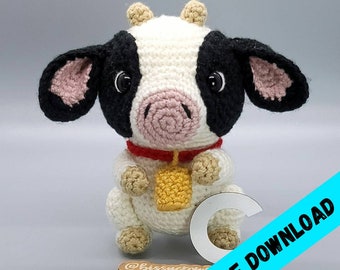 Connolly the Cow Amigurumi *-*Digital Pattern Only*-*