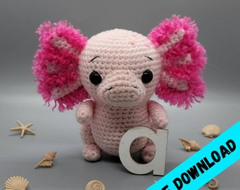 Ally the Axolotl Amigurumi *-*Digital Pattern Only*-*
