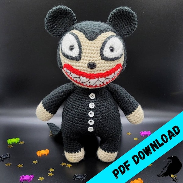 Scary Teddy Crochet Amigurumi *-*Digital Pattern Only*-*