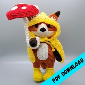 Forest the Fox Crochet Amigurumi *-*Digital Pattern Only*-*