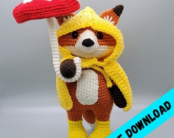 Forest the Fox Crochet Amigurumi *-*Digital Pattern Only*-*