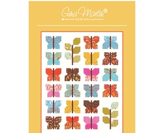 WING & LEAF: A Modern Paper Quilt Pattern in 3 Sizes, by Gina Martin