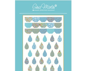HAPPY SHOWERS: A Modern Paper Quilt Pattern in 3 Sizes, by Gina Martin