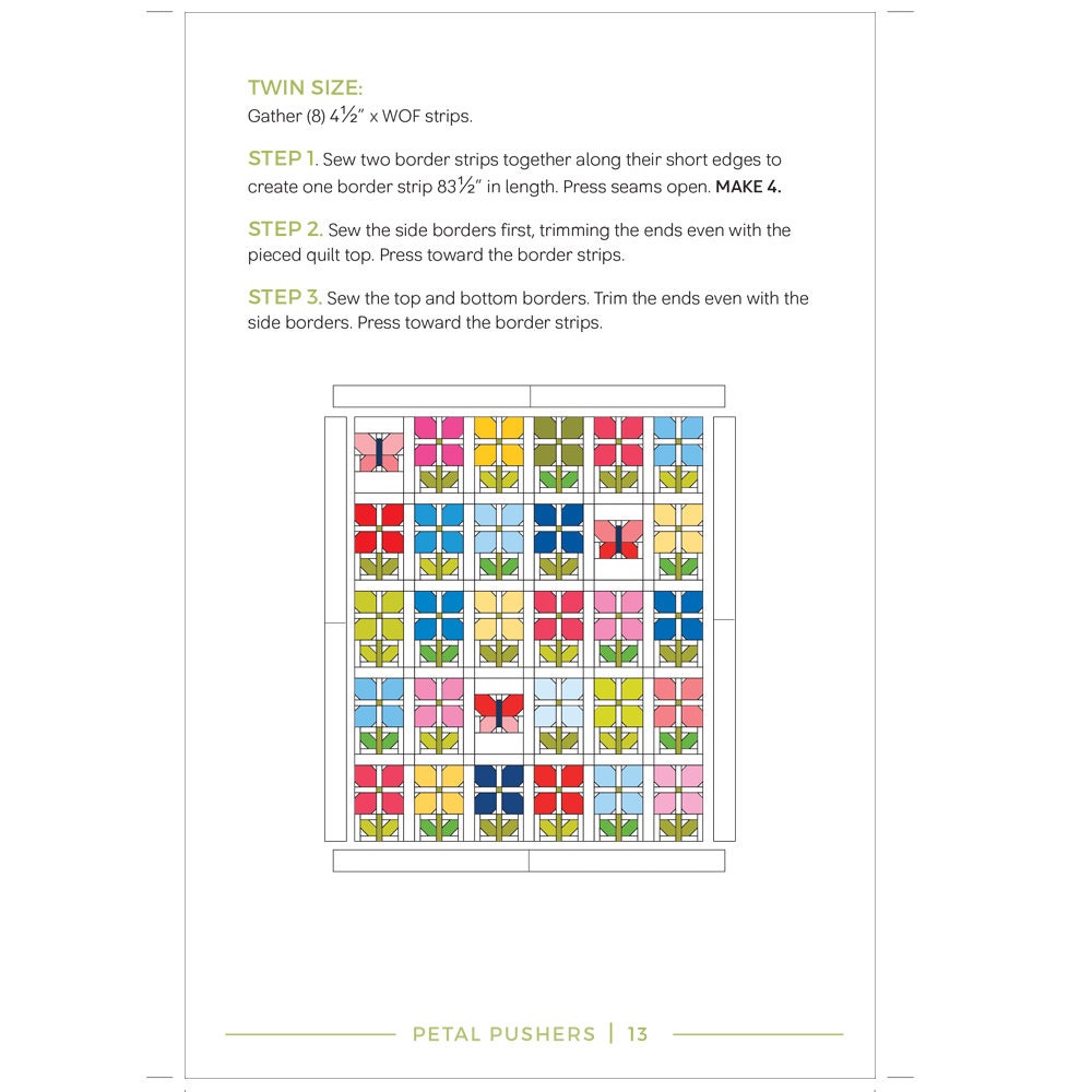 PETAL PUSHERS A Paper Quilt Pattern in 3 Sizes Etsy