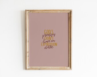 Boho Digitaldruck | Süße Büro druckbare | Handlettered Zitat | Sofortiger Download | Gottes Verheißungen druckbare | Kindergarten druckbare | Wandkunst