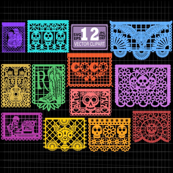 Printable Coco Papel Picado Template Printable Coco Papel Picado Template