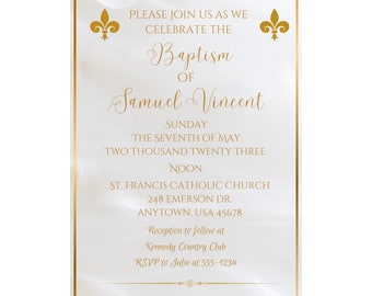 Printable Photo Baptism Invitation - Etsy