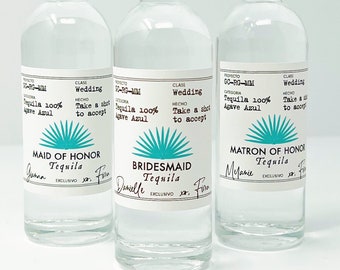 Casamigos Labels for Bridesmaid and Maid of Honor Proposal, Will You be My Maid of Honor Tequila Labels