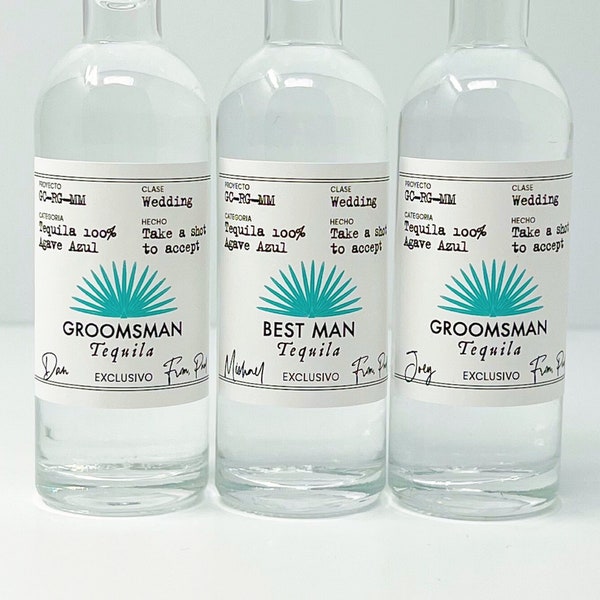 Casamigos Labels for Groomsman & Best Man Proposal, Will You be My Groomsman Tequila Labels