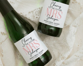 Bridal Shower Champagne Labels, Wine Labels, Bridal Shower Favor